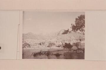 Across the river in Gray Canyon from right bank at mouth of Three Fords Canyon; Mile 35 1/2