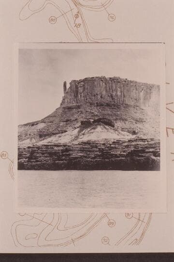 Leaning pinnacle on left bank of Green River