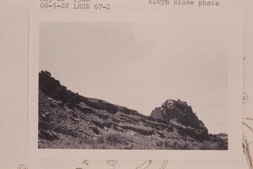 Upriver to the saddle of The Bowknot from Mile 67.8