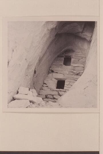 Small ruin in Surprise Valley above the trail crossing.  Marked:  JW/8 15 09/AW