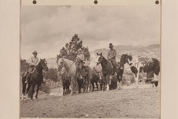 Tom and Nancy Daly leaving Navajo Mountain Trading Post along with Buck Whitehat