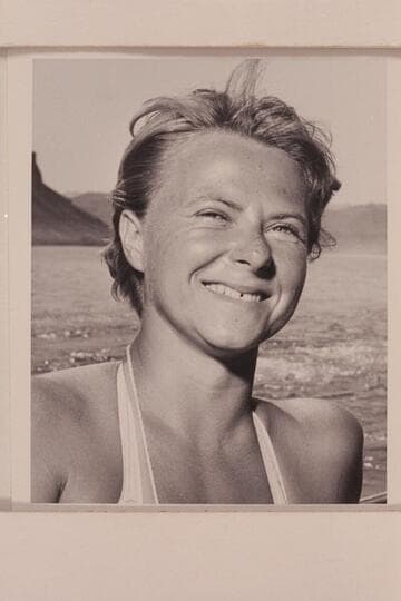 Esther Flemmer.  "Moki."  Sacramento.  At end of Grand Canyon traverse with Georgie White.  Temple Bar, Lake Mead