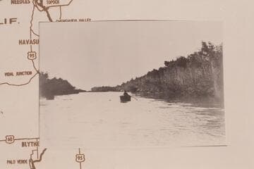 Canal through island above Needles