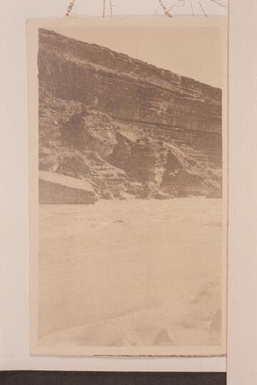High water under cable crossing at gauge below the Grand Falls of the Little Colorado