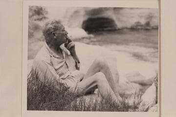 Joe Desloge camped at mouth of Supai Creek