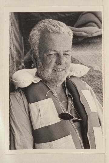 Dr. Josiah Eisaman near end of Grand Canyon traverse