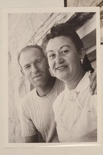Ralph and Madaline Cameron.  Navajo Mountain Trading Post, Utah.  Tonolea Post Office, Arizona