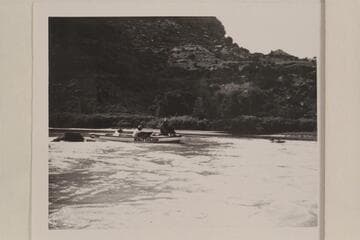 The "Joan" in Desolation Canyon; Green River.  Near McPherson Ranch.  McPherson Ranch is Mile 39.4 left bank