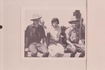 Vince Carey, Florence Cheney, Fred Felton.  Greenriver, Utah