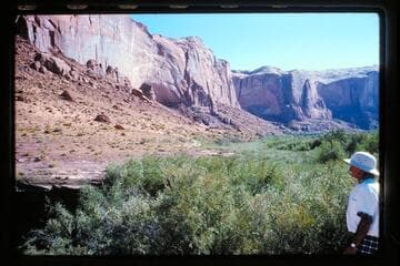 Across mouth of Knowles Canyon
