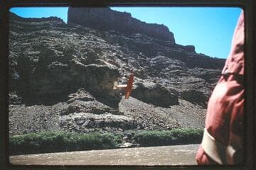 Plane in canyon above junction