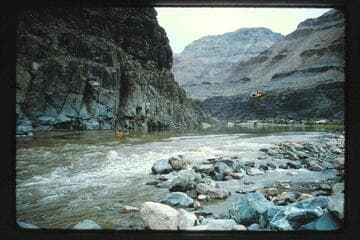 Chopper follows Garth; 217 Mile Rapid