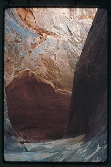 Cave at stream level, upstream view