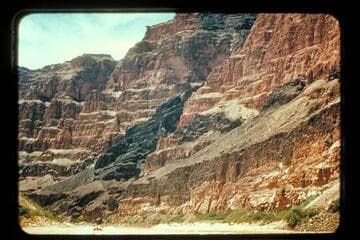 Lava flows below Vulcan Rapid