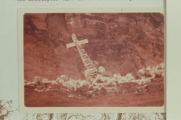 Helicopter on top of Royal Arch.  It came in to take out injured Harvey Butchart