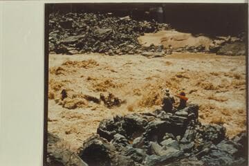 Georgie White's 10-man inflated boats in Horn Creek Rapid