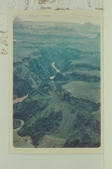Up river from Cope Butte;  Monument Creek lower left