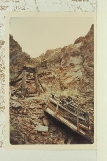 Anchorage A-frame and cage of Bass Cable