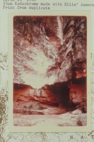 Doc Ellis below fall in upper Chockstone Canyon
