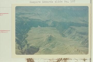 South to parachutists' camp site.  Note Scylla Butte near the rim of Slate Creek