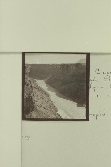Watching Georgie White and Elgin Pierce at Badger Creek Rapid.  Raft at head of rapid