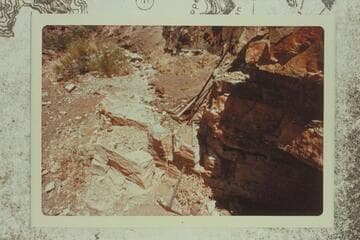 Hand tools near Bass Mine shaft in Hakatai Canyon