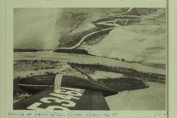 Mouth of San Rafael River as it enters Green River
