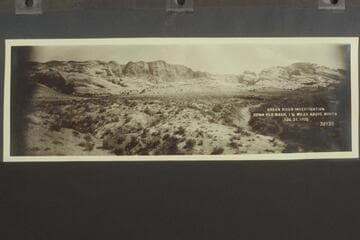 Green River Investigation; down Red Wash, 1 1/4 miles above mouth