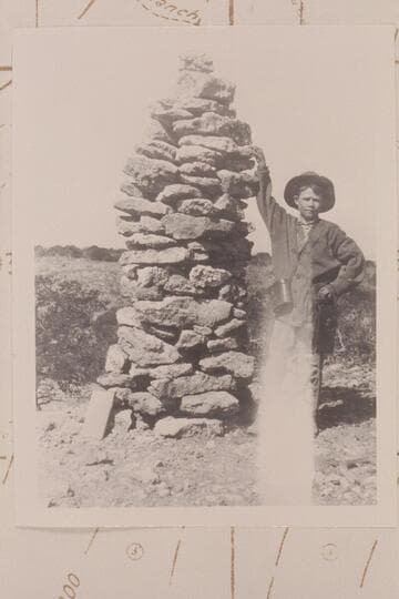 Gay Chaffin.  "Fawn's Rest."  Triangulation Station "W," Green River Desert