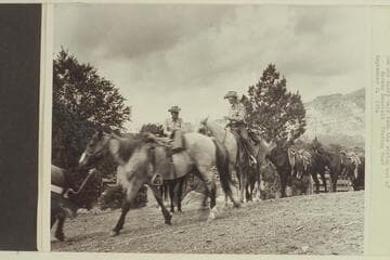 Tom and Nancy Daly take the string out of Navajo Mt. Trading Post