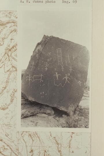 Glyphs near the San Juan River