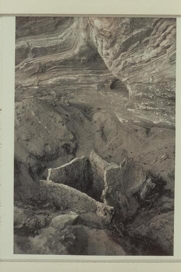 Storage bin in small tributary of Bluejohn Canyon near the Horsethief Trail.  Found by Dean Brimhall
