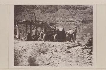 Placer equipment at Red Canyon operated by the Gerhart family