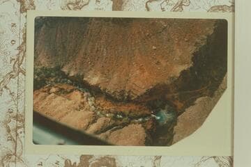 Havasu Falls where Carbonate Canyon enters Supai Creek