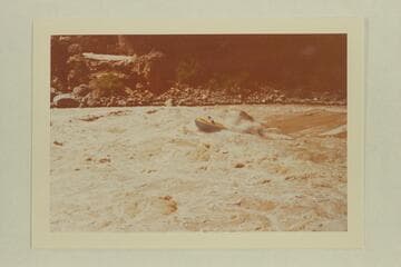 The "Wee Yellow" running second through Vulcan Rapid.  Garth Marston is piloting