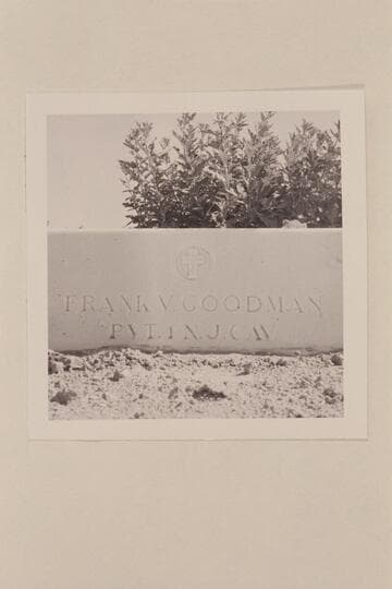 Headstone over grave of Frank Valentine Goodman.  Cemetery at Vernal, Utah.  Goodman died at Vernal 1915, June 22