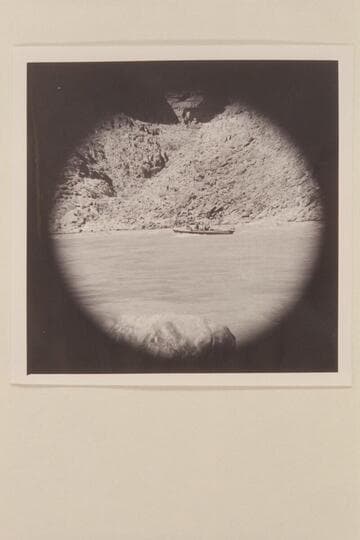 Pulling out at the foot of Mile 217 Rapid.  Bill Sanderson is pilot.  Approximate Bright Angel gauge:  90,500 cfs