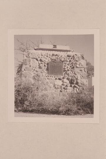 Monument erected by Daughter of Utah Pioneers, "Jensen (May-Be) Ferry," at side of Highway 40 at Jensen