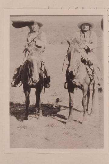 Medicine Man and his brother.  The one on the right is the Medicine Man and the other one whose name was Buckskin Charley, Reeder killed