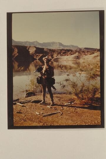 Dock Marston at Pierces Ferry at end of 1947 run of Grand Canyon