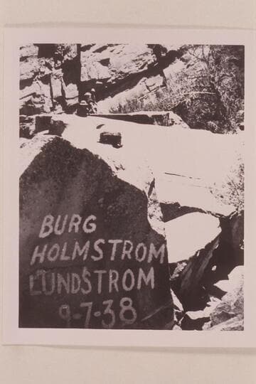 Names painted at Ashley Falls