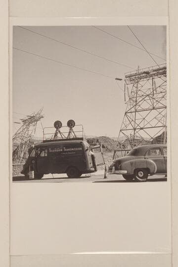 Micro-wave equipment;  NBC T. V. rigging at Hoover Dam