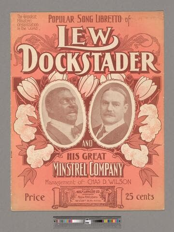 Popular song libretto of Lew Dockstader and his great minstrel company