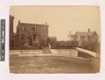 [Residences of Mr. Robinson and Rev. W. A. Scott, Rincon Hill, San Francisco]