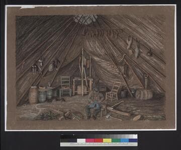 E.  end of Lodge before the snow-storm