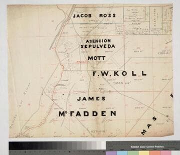 Map of the Rancho Santiago de Santa Ana