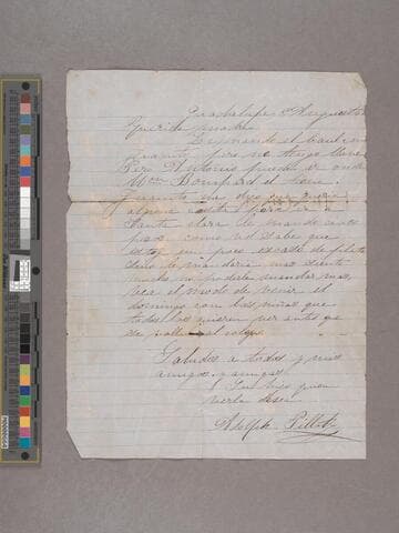 Pillot family papers, folder 02, Guadalupe, 1860-1861