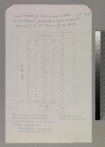 Map of Block 79 Ords Survey property of Agnes N. Ward