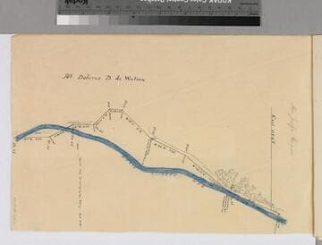Rancho San Pedro : S73 (partition of 1884-1885, report of referees) - eastern boundary of Maria Dolores D. de Watson parcels