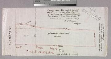 Los Angeles : Antonio Sandoval parcel on Alameda Street and east